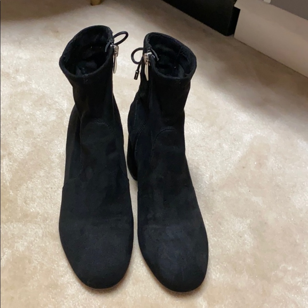 FrancoSarto Block suede ankle boots with zipper